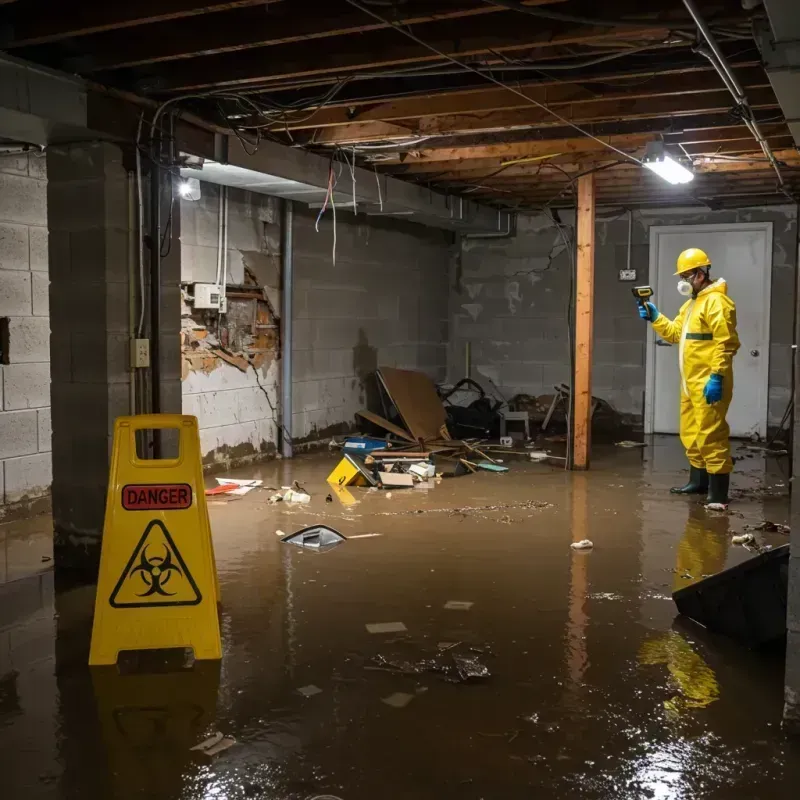 Flooded Basement Electrical Hazard in Fort Pierce North, FL Property